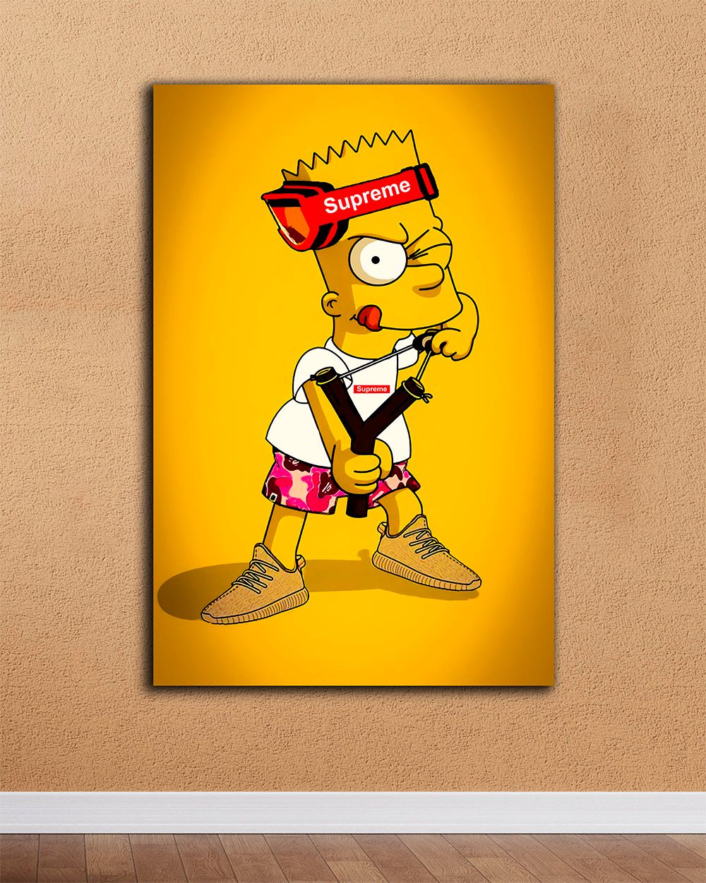 Картина для интерьера в дом или комнату - Bart Simpson Supreme